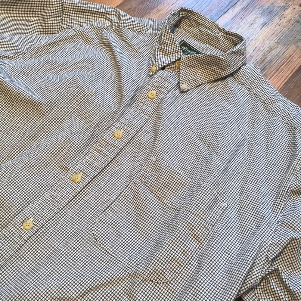 Eddie Bauer Checked Heavyweight Cotton Shirt
